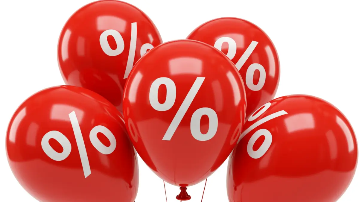 red ballons with commission percentage