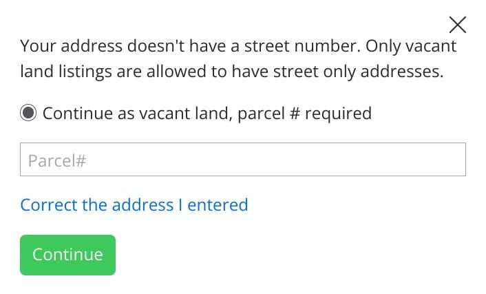 zillow list vacant land for sale