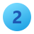 number two blue background